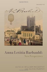 Cover of: Anna Letitia Barbauld: New Perspectives