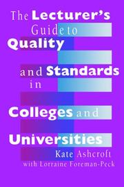 Lecturer's guide to quality and standards in colleges and universities