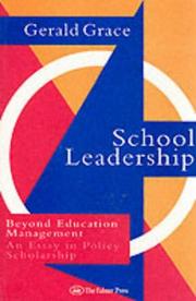 Cover of: School leadership by Gerald Rupert Grace