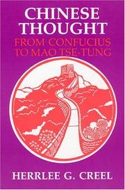 Cover of: Chinese Thought, from Confucius to Mao Tse-Tung