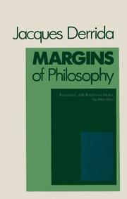 Cover of: Margins of philosophy by Jacques Derrida