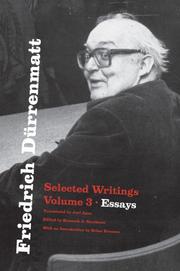 Friedrich Dürrenmatt : selected writings