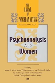 Cover of: Annual of Psychoanalysis, V. 32: Psychoanalysis and Women