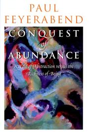 Conquest of abundance by Paul K. Feyerabend