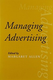 Cover of: Managing advertising