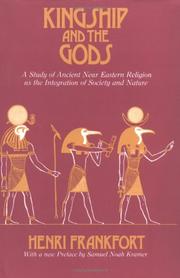 Cover of: Kingship and the gods