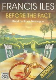 Cover of: Before the fact: a murder story for ladies