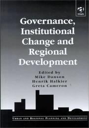 Governance, institutional change and regional development