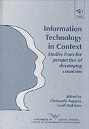 Information technology in context : studies from the perspective of developing countries