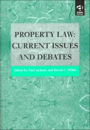 Property law : current issues and debates