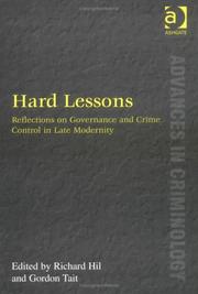 Hard lessons : reflections on governance and crime control in late modernity