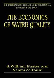 Cover of: The economics of water quality