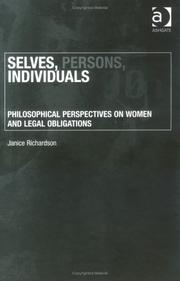 Cover of: Selves, Persons, Individuals: Philosophical Perspectives on Women and Legal Obligations