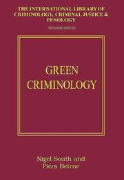 Cover of: Green criminology