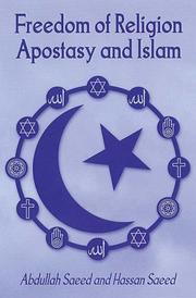 Cover of: Freedom of Religion, Apostasy and Islam (Liturgy, Worship and Society Series)