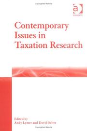 Contemporary issues in taxation research