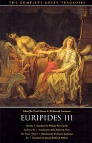 The Complete Greek Tragedies: Euripides III by Euripides
