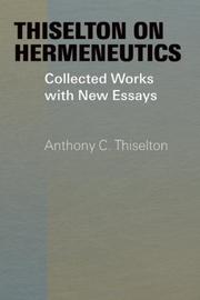 Cover of: Thiselton on hermeneutics