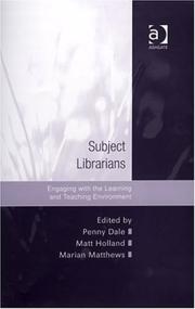 Cover of: Subject Librarians: Engaging With the Learning And Teaching Environment