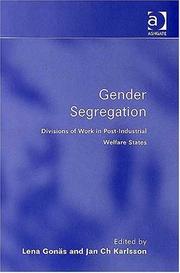 Gender segregation : divisions of work in post-industrial welfare states