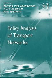 Policy analysis of transport networks