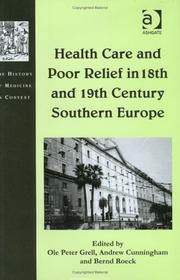 Health care and poor relief in 18th and 19th century southern Europe