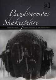 Pseudonymous Shakespeare by Penny McCarthy
