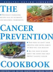 Cover of: Cancer Prevention Cookbook (Healthy Eating)