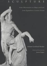 Cover of: Sculpture: Some Observations on Shape and Form from Pygmalion's Creative Dream