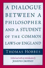 A dialogue between a philosopher and a student of the common laws of England