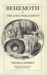 Behemoth; or, The long Parliament