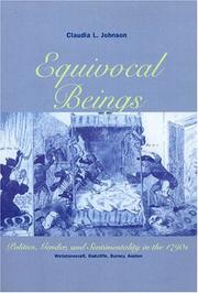 Cover of: Equivocal beings: politics, gender, and sentimentality in the 1790s : Wollstonecraft, Radcliffe, Burney, Austen