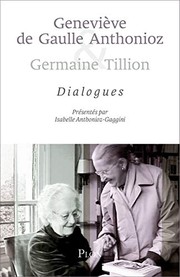 Dialogues by Geneviève de Gaulle-Anthonioz