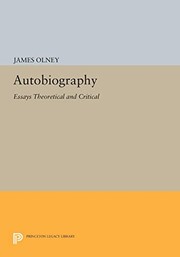 Cover of: Autobiography: Essays Theoretical and Critical