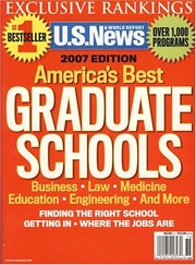 Cover of: U.S. News and World Report, America's Best Graduate Schools