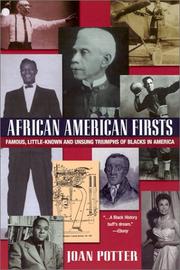 Cover of: African-American firsts by Joan Potter