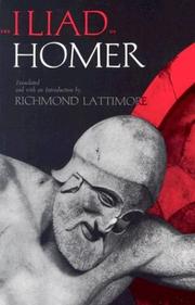 Cover of: The Iliad of Homer by Joachim Maria Heinrich Brenner von Felsach