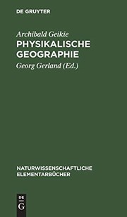 Cover of: Physikalische Geographie