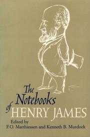 Cover of: The notebooks of Henry James