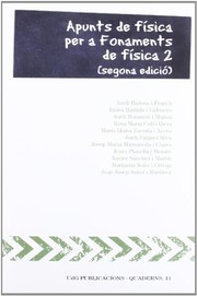 Cover of: Apunts de física per a "Fonaments de física 2"