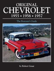 Cover of: Original Chevrolet 1955, 1956, 1957 by Robert Genat