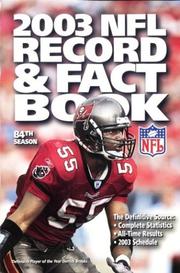 Cover of: The Official 2003 NFL Record & Fact Book