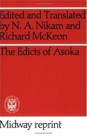 The edicts of Asoka