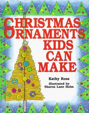 Cover of: Christmas ornaments kids can make