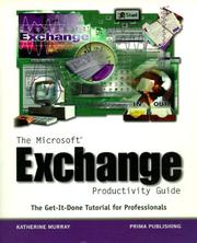 Cover of: The MS Exchange Productivity Guide by Glenn Fincher