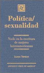 Cover of: Política/sexualidad: nudo en la escritura de mujeres latinoamericanas