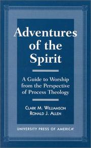 Cover of: Adventures of the Spirit: a guide to worship from the perspective of process theology