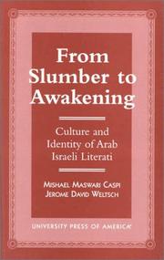 Cover of: From slumber to awakening: culture and identity of Arab Israeli literati