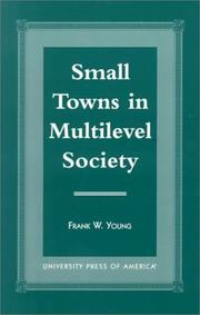Cover of: Small Towns in Multilevel Society by Frank W. Young