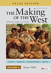 Cover of: Making of the West, Value Edition, Volume 2: Peoples and Cultures